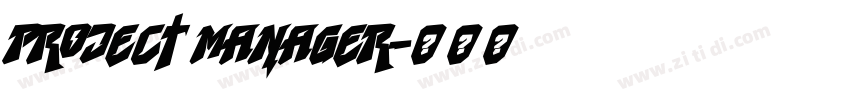 Project Manager字体转换